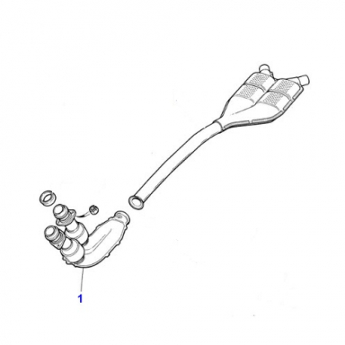 CATALYTIC CONVERTER FRONT  NBC6711BA